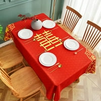 Stolnjaci od miješane tkanine u kineskom stilu naširoko se koriste za pokrivanje svadbenog stola na zabavama