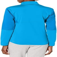 Ženska jakna za vježbanje u donjem dijelu-Električno Plava, limunada bijela-velika