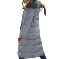Zimski kaputi za žene, Ženska odjeća s pamučnom podstavom zimi, zadebljani veliki ovratnik, velika veličina Iznad