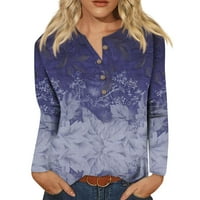 Majica s dugim rukavima, Bluza, pulover s printom, Okrugli vrat, Ženske bluze, ležerni vrhovi dugih rukava, bluze,