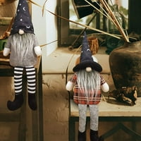 2xchristmas ukrasi, meke igračke, skandinavski švedski tomte lutka ručno izrađene elf ukrase, donesite dobru sreću-15.4x5.1in
