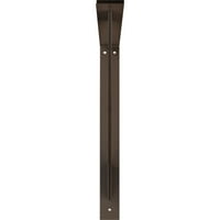 Ekena Millwork 2 W 18 D 18 H Tradicionalni čelični nosač, čekića smeđa