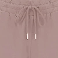 Ženske široke hlače visokog struka, Ležerne rastezljive hlače s kravatom, udobne duge hlače ravnog kroja s Kaki
