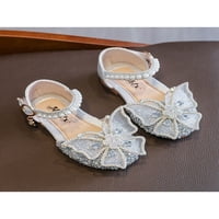 Dječje ravne sandale, zatvorene cipele za princezu, svjetlucave sandale ispod haljine za djevojčice, udobne ravne