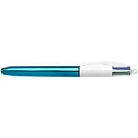 Kemijska olovka s 4 boje sjaja, plavo tijelo, srednji vrh, različita tinta, količina
