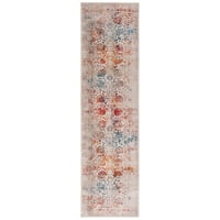 Vintage perzijski tepih od poliestera od poliestera, svijetlosivi Multi, 2'2910'