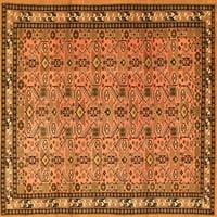 Tradicionalni tepisi u perzijskoj narančastoj boji, kvadratni 5 stopa