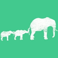 Poklon za ljubitelje životinja Afrika Safari Životinje Obitelj Slon muška majica s uzorkom Kellie Green-dizajn