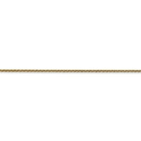 Narukvica od lanca od žutog zlata s okruglom otvorenom karikom u obliku primarnog zlatnog karatnog kabela