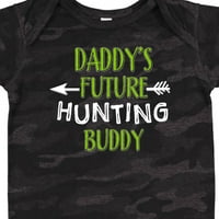 Inktastic Daddys Budući lovački prijatelj Poklon dječak ili djevojački bodi