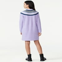 Labava haljina džempera za djevojčice u veličinama 4-18