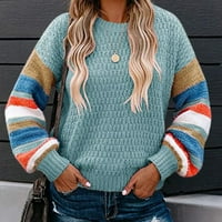 Rasprodaja A-listera ženski zimski džemperi u boji preveliki pulover s okruglim vratom s dugim rukavima džemperi