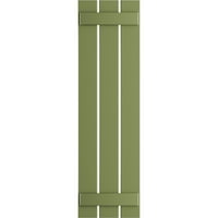 Ekena Millwork 1 8 W 45 H TRUE FIT PVC Tri ploča razmaknuta ploča-n-batten kapke, mahovina zelena
