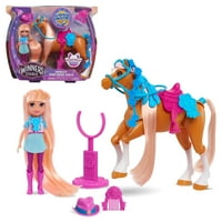 11-dijelni Buck ' oeil Set, zglobna mala lutka Buck i zglobni konj od ružičastog zlata, dječje igračke za djecu