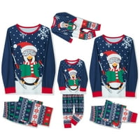Identična obiteljska pidžama, Božićna pidžama s printom pingvina, obiteljski Božićni pidžama Set, Božićni pidžama