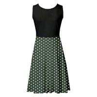 Ženske haljine Summer casual maxi haljine za žene koje teku haljina fit & flare zelena 2xl