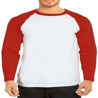 Muška pamučna majica od raglana s dugim rukavima
