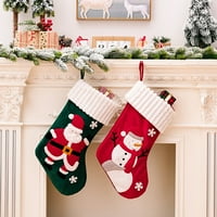 Božićna čarapa super mekani uzorak crtanih filmova živahna boja otporna na habanje velikog kapaciteta ukrasna