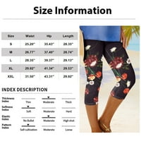 Hlače za ženeženske modne tajice s printom _ ljetne hlače za plažu Capri