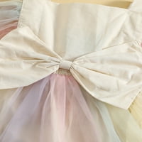 Kombinezon haljina za djevojčice s rukavima s krilima s četvrtastim izrezom mrežasta suknja od tutu princeze s