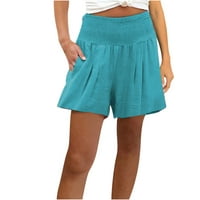 Ljetne hlače ženske Ženske obične ljetne kratke hlače visokog struka udobne kratke hlače za plivanje biciklističke