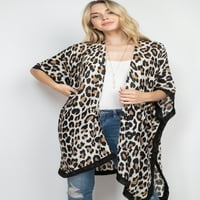 Modni kimono s leopard printom u obliku leoparda-50071