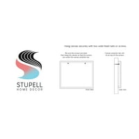 Stupell Industries, Ti волшебны, govoreći da je galerija slika s cvjetnog ruba Ružičastog jednoroga-Zamotan u