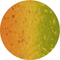 Ahgly Company zatvoreni okrugli okrugli uzorak duboko žutih prostirki, 3 'krug