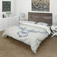 DesignArt 'Marokanske narančaste pločice kolaž IV' Farmhouse Duvet Cover Set