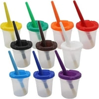 Četke i staklenka za boju s poklopcima dječja školska oprema Plastična čaša za vodu koja se ne prolijeva, staklenka