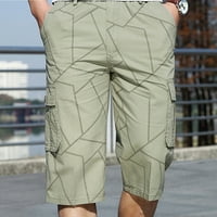 Muške ljetne casual fitness bodybuilding tiskane džepne kratke hlače hlače