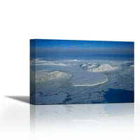 Ledenjak koji se ulijeva u Rossovo more, suha Dolina Tejlora, Antarktika - suvremena likovna umjetnost na platnu