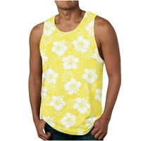 Top s naramenicama za muškarce, Muška havajska Majica Bez rukava s printom bez pozivanja, ležerna sportska majica