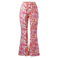 Ženske hlače Ženske Ležerne sportske udobne lepršave hlače s cvjetnim printom