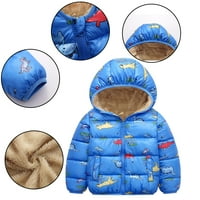 _ / Zimski kaputi s kapuljačom za malu djecu od 1 godine, kratka puhasta jakna od flisa za dječake i djevojčice,