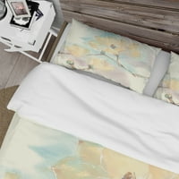 DesignArt 'Magnolias in White I' tradicionalni set pokrivača