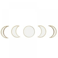 Mjesečeva faza ogledalo set, akril, a ne stvarni ogledalo prirodne mjesečine dekor Bohemian Mjesec ogledalo Zidne