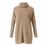 Džemperi za žene nove ležerne kornjače s dugim rukavima pleteni pulover gornji jesen zimski modni salon džemper