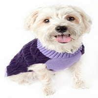 Usko pleteni dizajnerski džemper za pse u ovalnom obliku