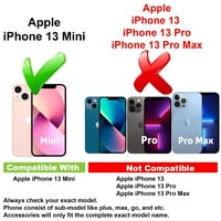 VibeCover Slim Case kompatibilan za Apple iPhone Mini, Total Guard Fle TPU poklopac, Mode kuja