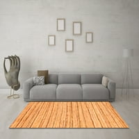 Moderni tepisi u apstraktnoj narančastoj boji, kvadrat 7 stopa