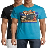 Street Fighter Cast & Action Shot Men i Big Men's Grafička majica, paket