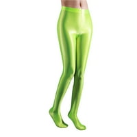 Simu gamaše za sportski trčanje ultra tanki prozirni sjajni međunozivni plesni joga hlače velike hlače za žene