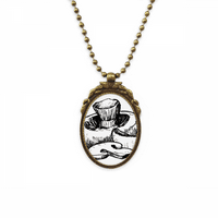Realistična ilustracija linije Achiera s uzorkom Vintage ogrlica Vintage Privjesak s privjeskom od perli