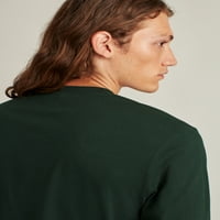Muška majica s uzorkom dugih rukava, do 3 inča