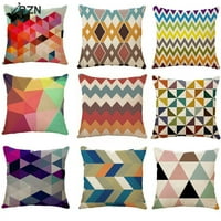 Moderna šarena geometrija u stilu za bacanje jastuka pokriva kvadratni ukrasni jastuk pokriva jastučnicu jastuka