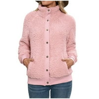 Zimski kaputi za žene za čišćenje prodaje ženska janjetina plišana kardigan kaputa dvostrana plišana jakna bez