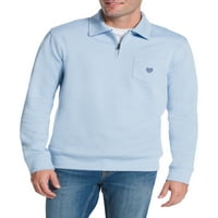 Pogon muški džep s dugim rukavima četvrt džemper za vrat