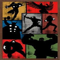 Comics of the comics - Avengers - pojednostavljeni Mrežni plakat na zidu, 14.725 22.375