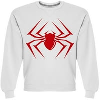 Jednostavan dizajn crveni pauk dukserica muškaraca -IMAGA SHATTRECTOCKA, muški 3x -veliki